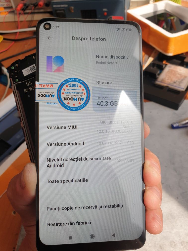Display Redmi Note 9 NOU