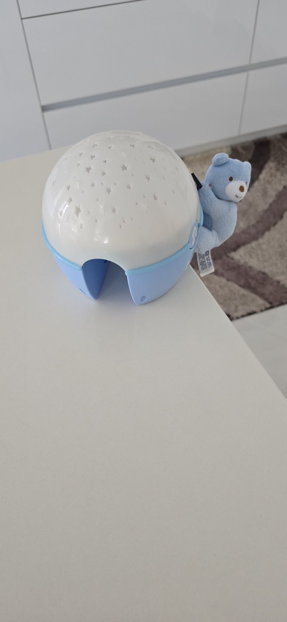 CHICCO Проектор - лампа с плюшено мече СИН
