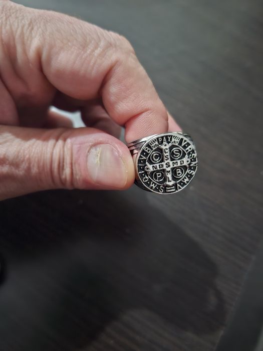 Тамплиерски пръстен от медицинска стомана размер 10