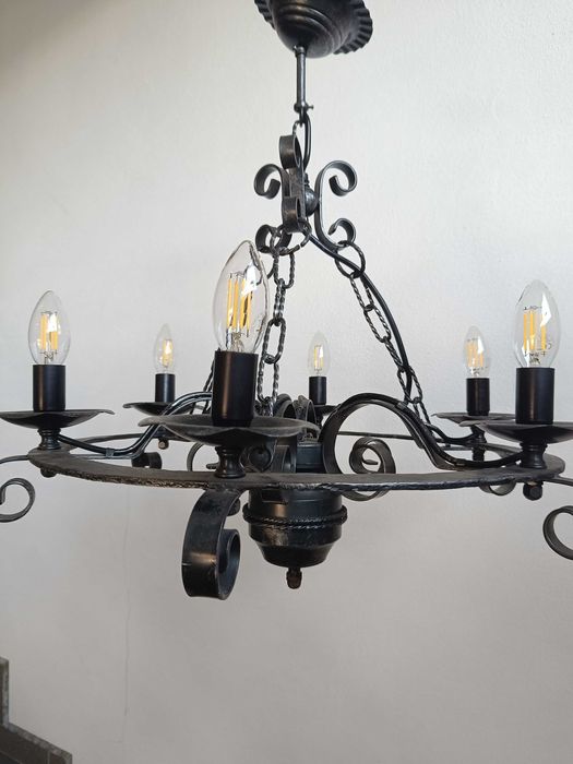 Lustră fier forjat