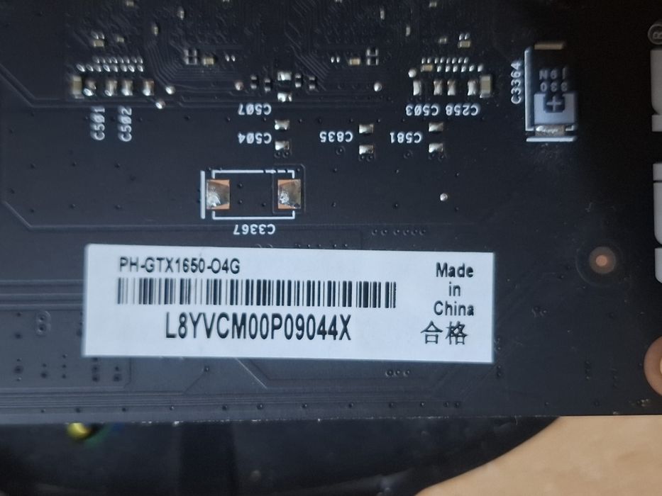 Nvidia gtx 1650 Asus видеокарта