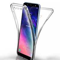 Husa silicon 360 Samsung Galaxy A6 Plus A7 2018 J4 S7 edge S8 S9 S10