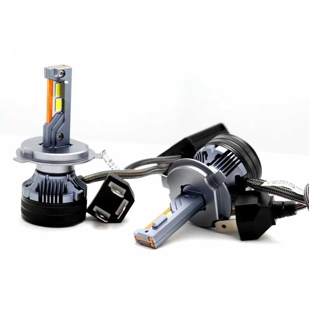Н4 LED xenon крушки, 65W, Canbus 6000K, комплект, БЕЗПЛАТНА ДОСТАВКА