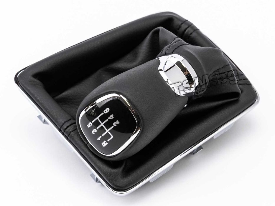 Кожена Топка Скоростен Лост с Маншон за SKODA FABIA 3 Шкода Фабия III