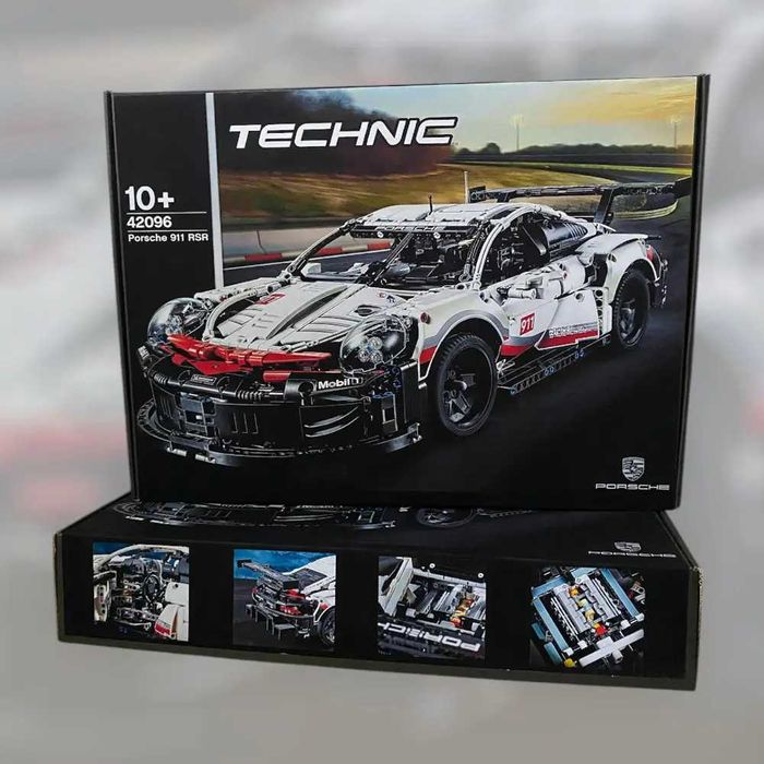 Kit auto construcție Technic Porsche 911 RSR (1580 piese)