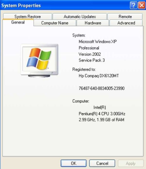 Hawlet Packard Compaq DX6120MX(PW279ES)