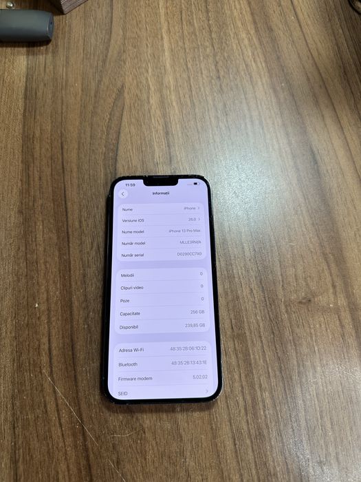 Iphone 13 pro max 256 gb impecabil