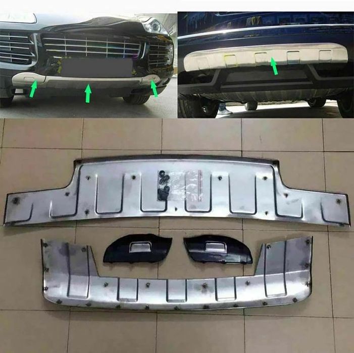 Предна и задна никелова дифузори за броня 
Porsche Cayenne