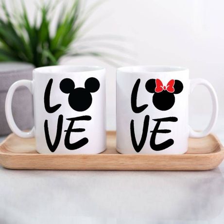 Уникален комплект чаши за влюбени двойки