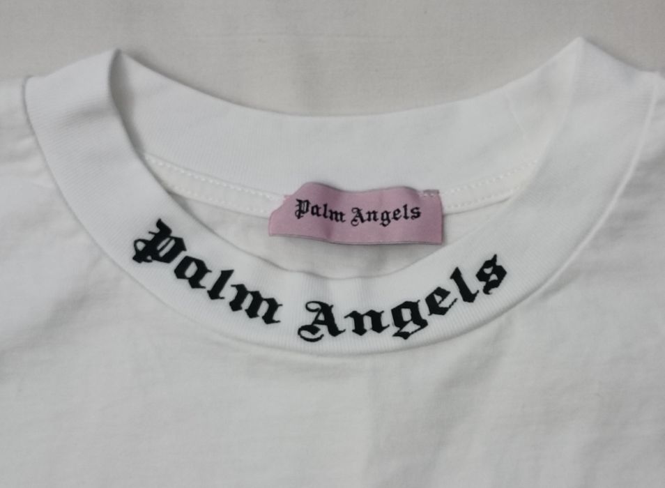Palm Angels T-Shirt оригинална тениска S памучна бяла фланелка