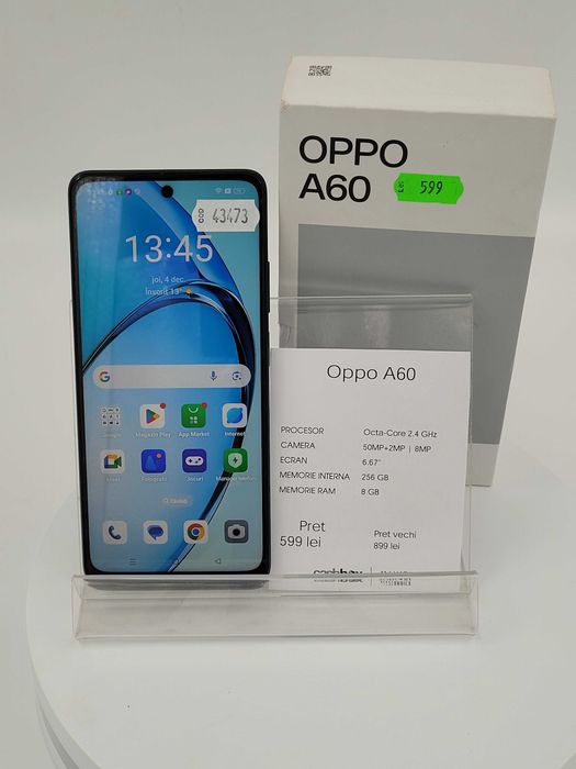 OPPO A60 256GB Garantie 24 Luni CashBox