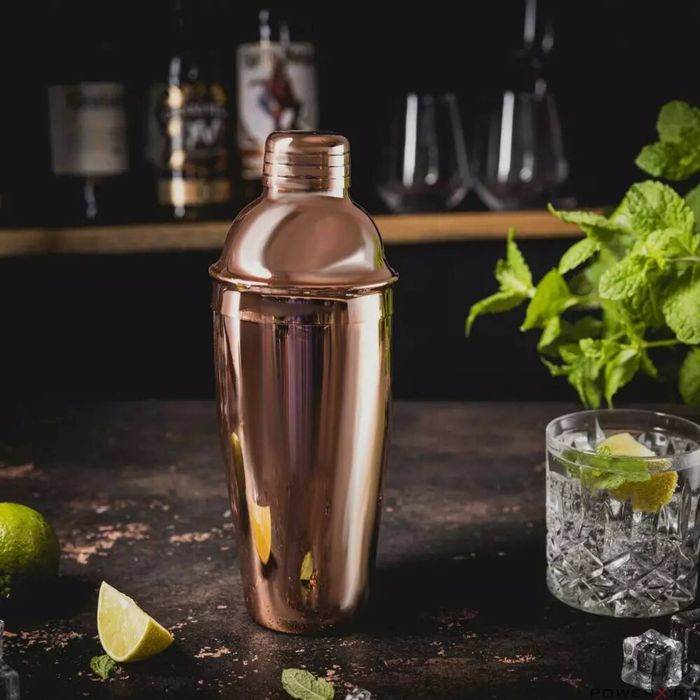 Shaker barman, pentru bauturi si cocktail-uri, 750 ml, rose, Klausberg
