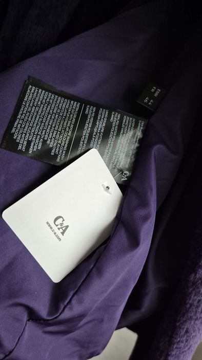 Haina blana sintetica violet nr.XXL Noua