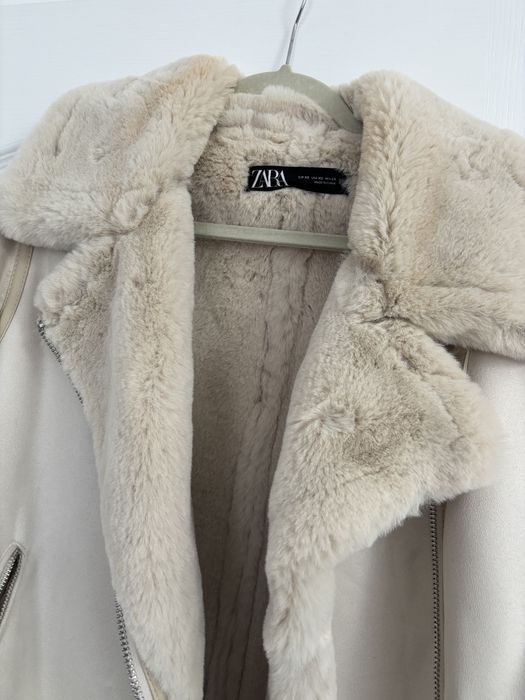 Jacheta Zara blana artificiala