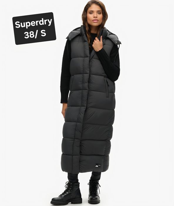 Дамски  зимен дълъг елек Superdry