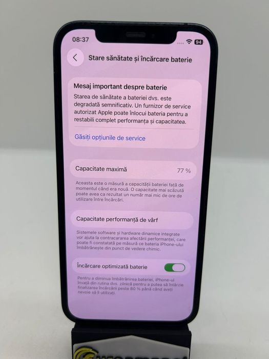 Telefon mobil Apple iPhone 12, 64GB, 5G, Black, 7% baterie -P-