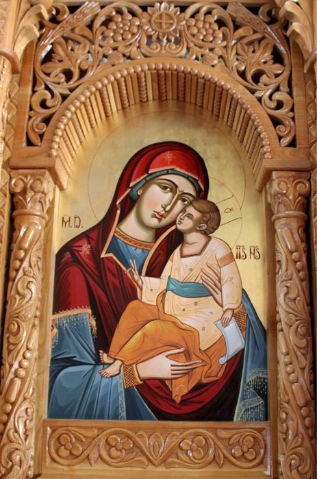 Icoane pictate, catapeteasma biserica pictata,tehnica arta bizantina