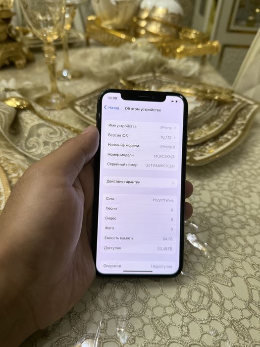 Iphone x ayfon x 64gb qora holati ideal srochni sotiladi face ishlidi