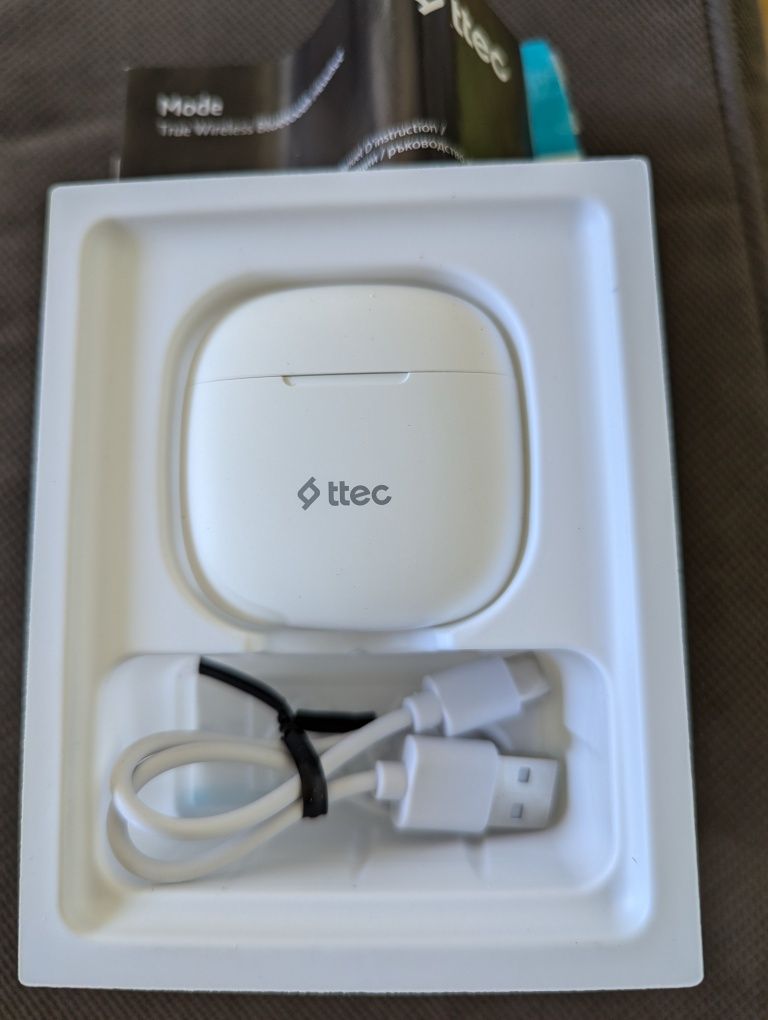 Слушалки за телефон Bluetooth слушалки ttec Mode, TWS, Бели