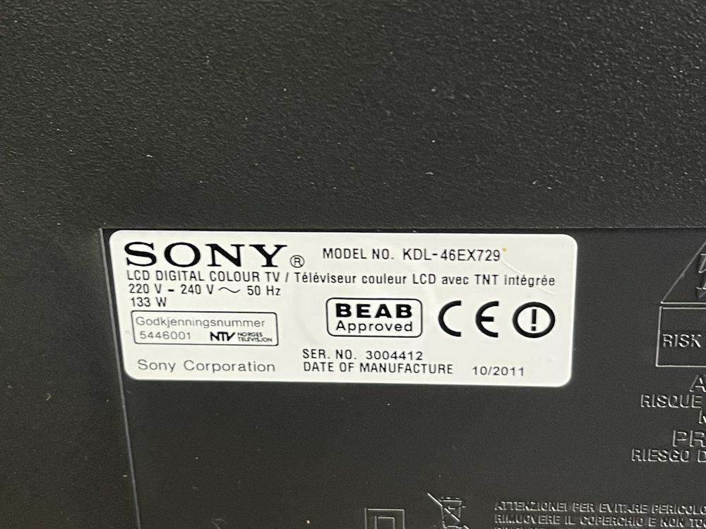 Телевизор SONY Full HD LED 46“ - KDL-46EX729