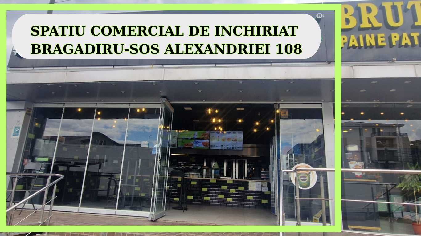 Magazin stradal Comercial-De inchiriat-Bragadiru Ilfov