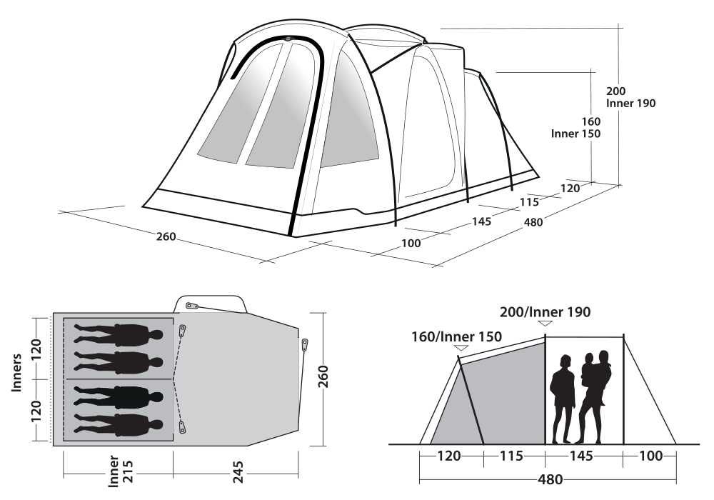 Палатка 4 местна Outwell Springwood 4SG 2023