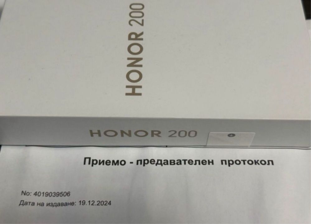 КАТО НОВ 512GB Honor 200 12GB 5G Гаранция Vivacom 2026 Black / Черен
