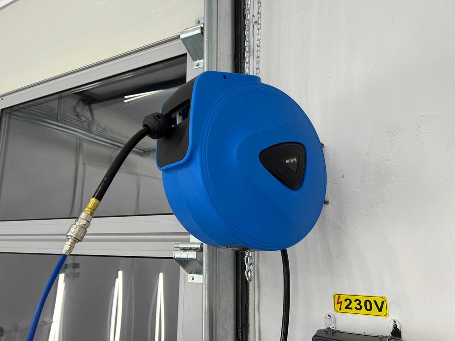 Tambur furtun aer, Kraft&Dele, automat, 15 x 9.5 mm, 20 m