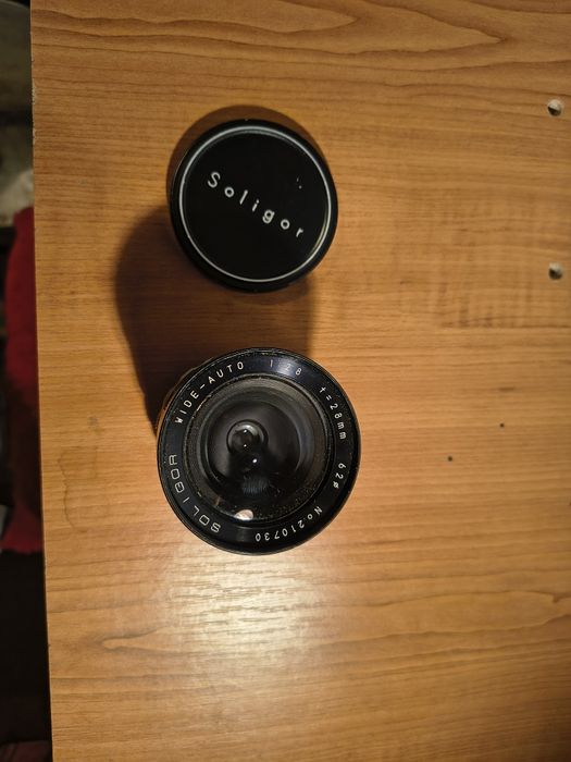Obiectiv foto Soligor auto f2.8, 28mm montura m42, stare impecabila