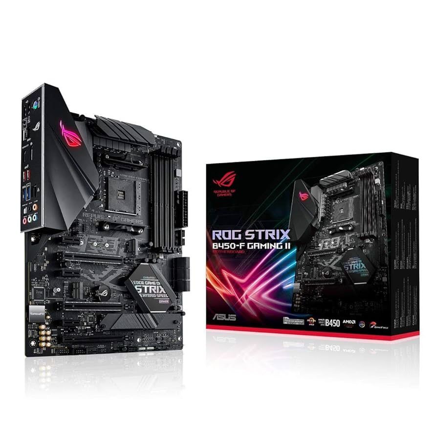 Комплект Asus Rog strix b450 gaming II + Ryzen 7 5800x + DDR 4 16