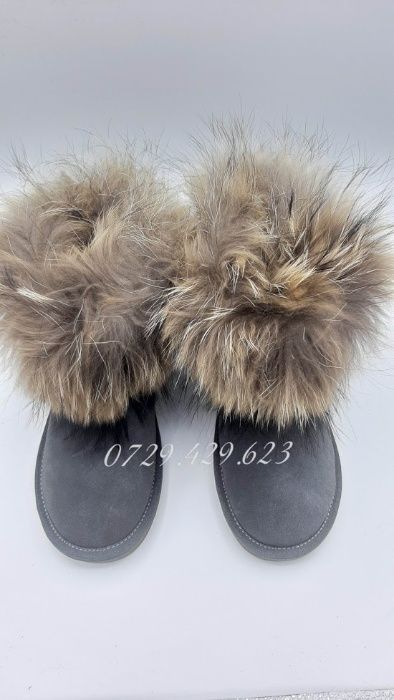 Cizme / ghete UGG - blana naturala, piele naturala