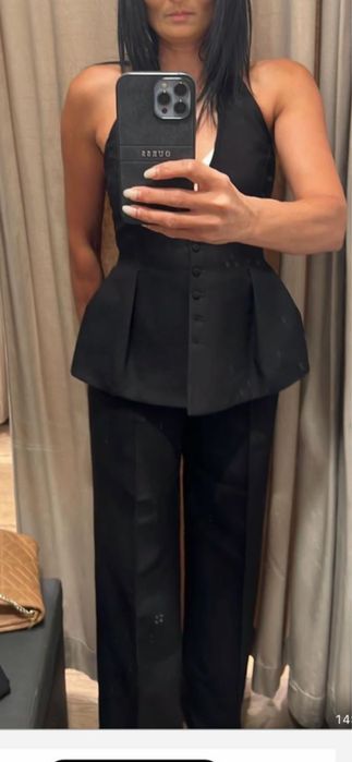 Compleu vesta cu pantaloni -Mango