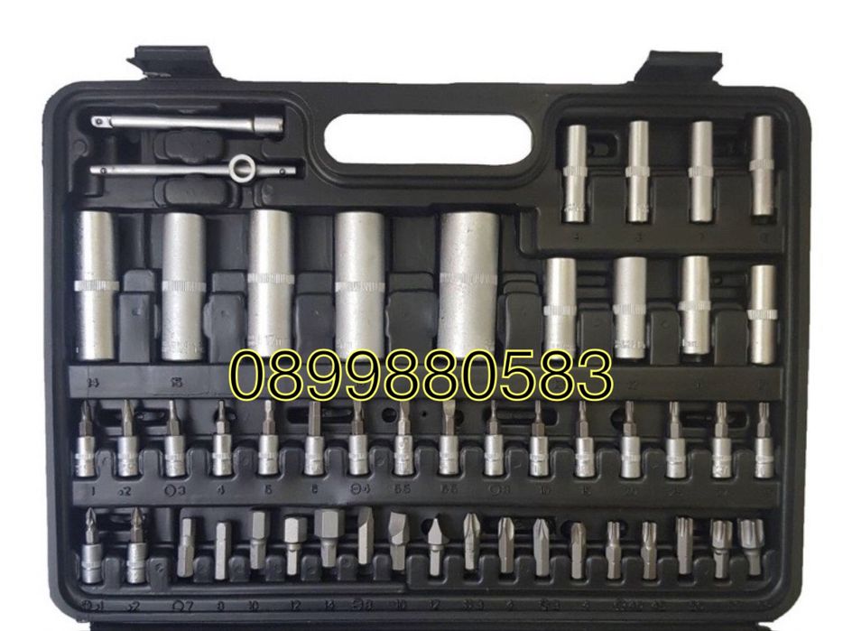 Комплект гедоре 108 части + прожектор падарък Stahlmayer