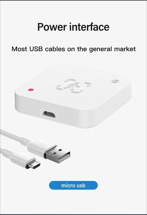 Tuya Smart WiFi 5.8G MmWave Сензор присъствие (+сензор за осветеност)