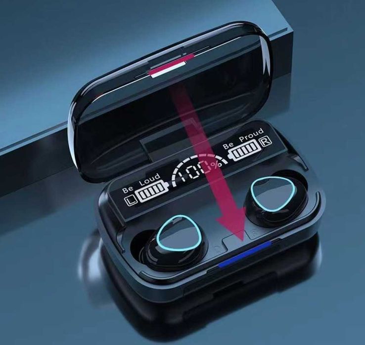 Безжични bluetooth слушалки с LED цифров дисплей