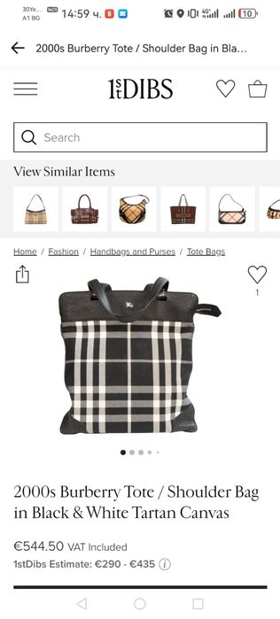 Burberry дамска чанта