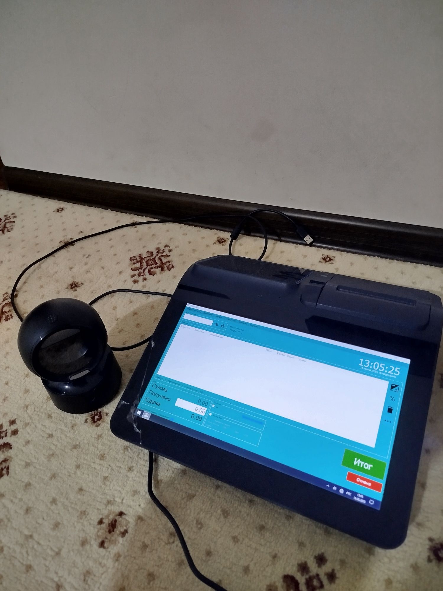 Касса pos компьютер сканер и принтер для этикетов