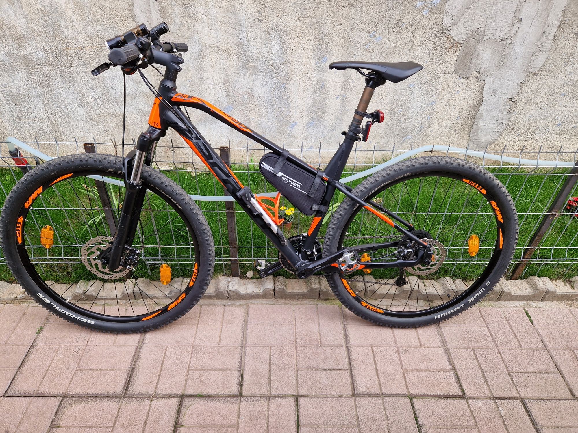 Bicicleta MTB Sprint Apolon 29 Negru Mat/Orange Neon