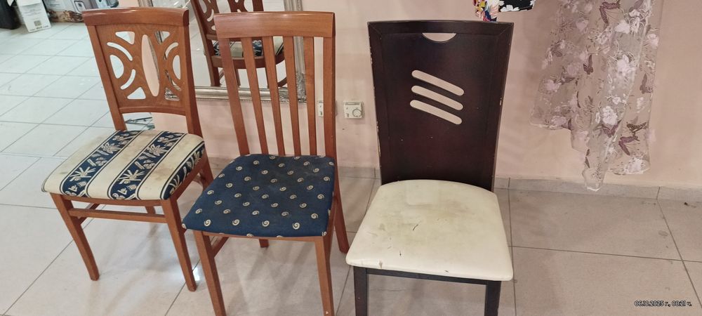 Дървени столове различни модели