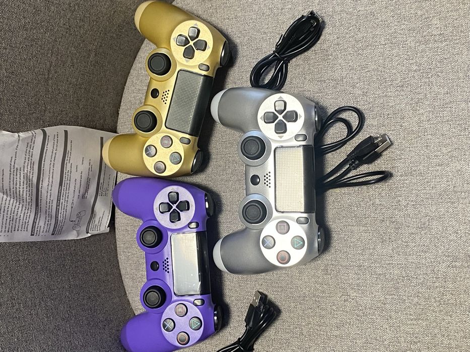 !!!НОВИ!!! Контролери за ps4 идва с зарядно (сив,лилав,и златен)