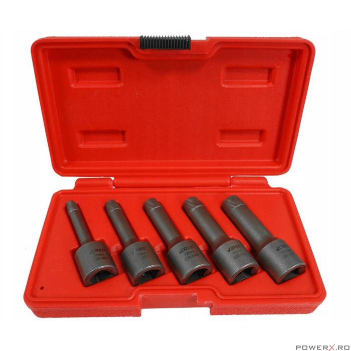 Trusa extractoare pentru suruburi 1/2", 8-16mm 5 piese, Verke