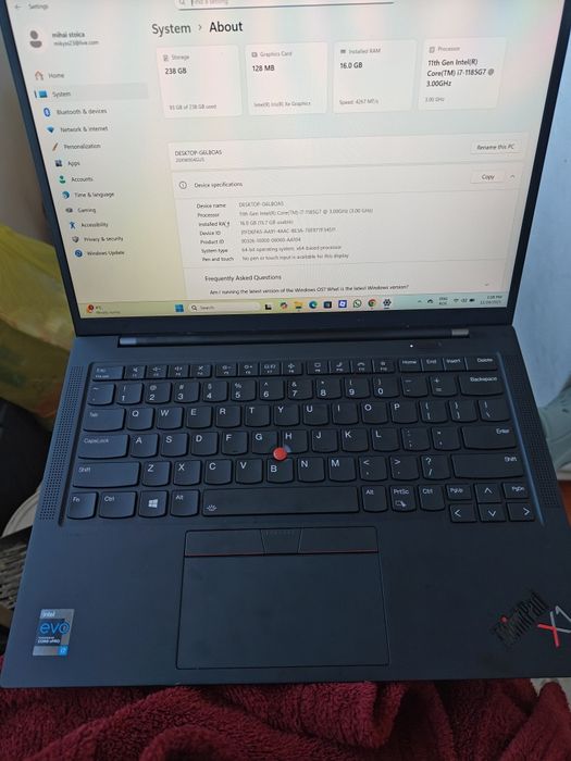 Lenovo thinkpad x1 carbon gen 9