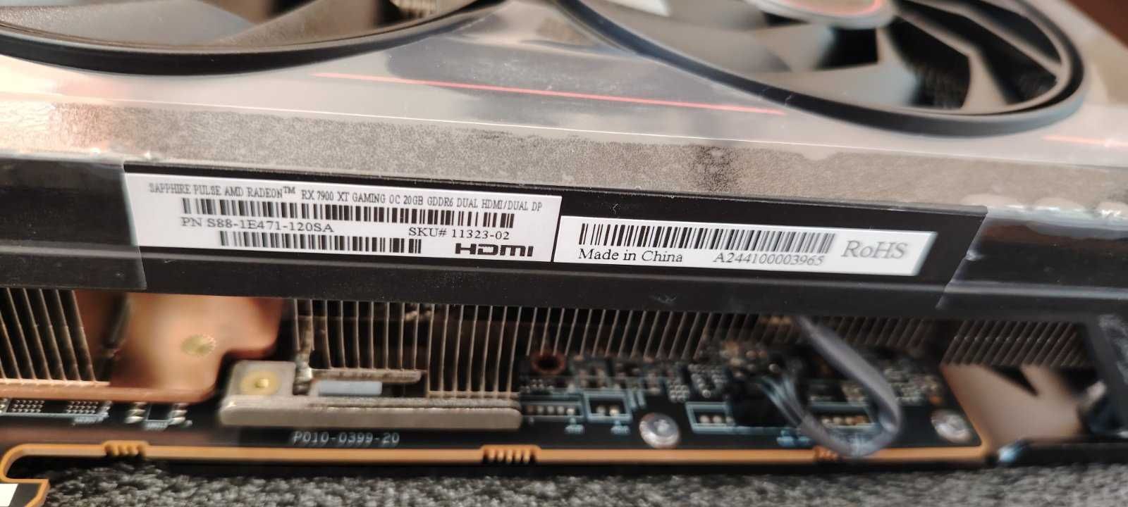 НОВА ! SAPPHIRE Radeon RX 7900 XT Pulse Gaming OC 20GB GDDR6