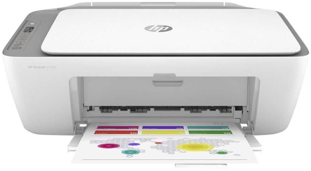 Принтер HP - DeskJet 2720e, Мастиленоструен, Бял
