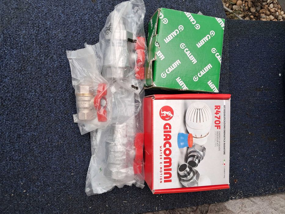 Robineti Giacomini + set robineti radiator + termostat Kontrolia