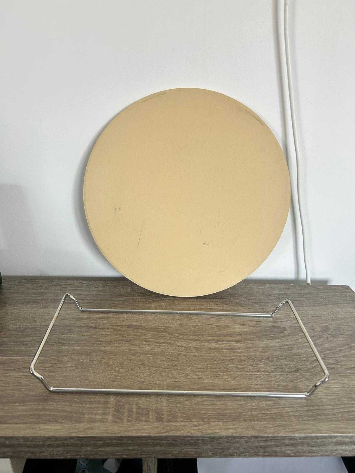 Piatra pentru copt pizza cu suport metalic, 33 cm