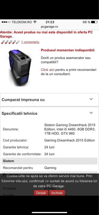 Vând Calculator Gaming + Monitor in stare perfecta de funcționare!!