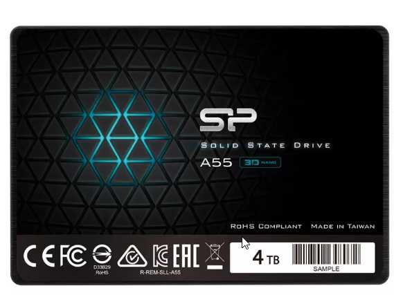 Диск SSD 4TB, Silicon Power A55, SATA 6Gb/s, 2.5"