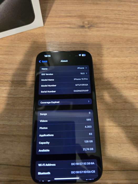 Iphone 15 Pro 128GB 88% Sanatate baterie