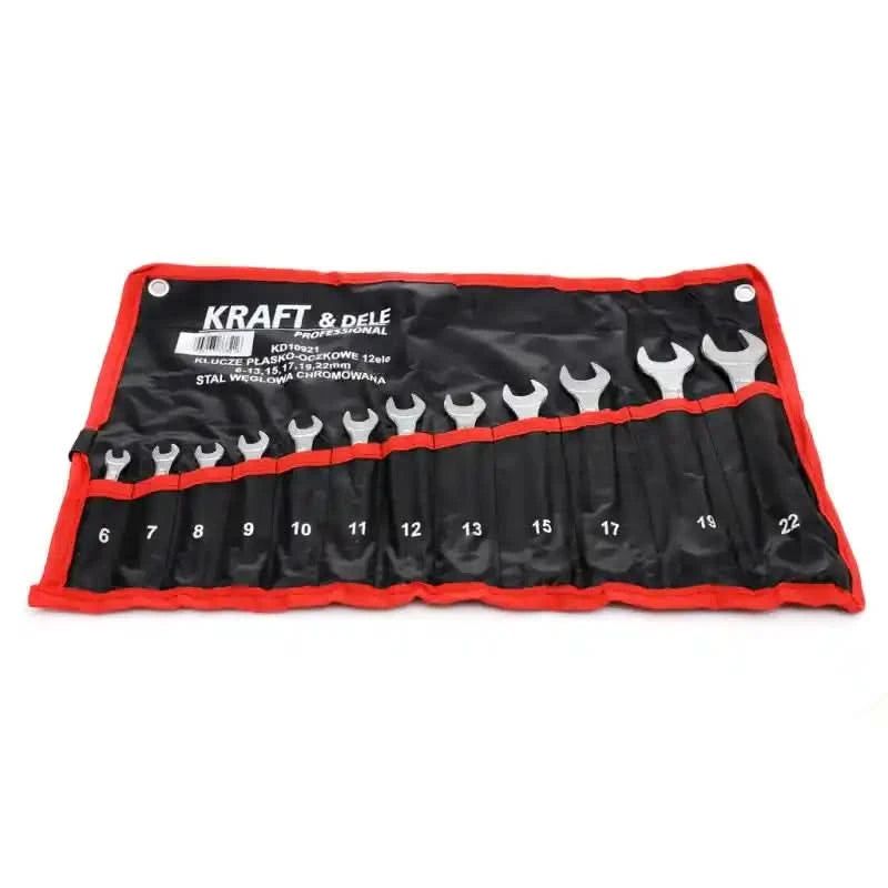 Set de chei combinate, 12 piese 6-22 mm , Kraft&Dele KD10921